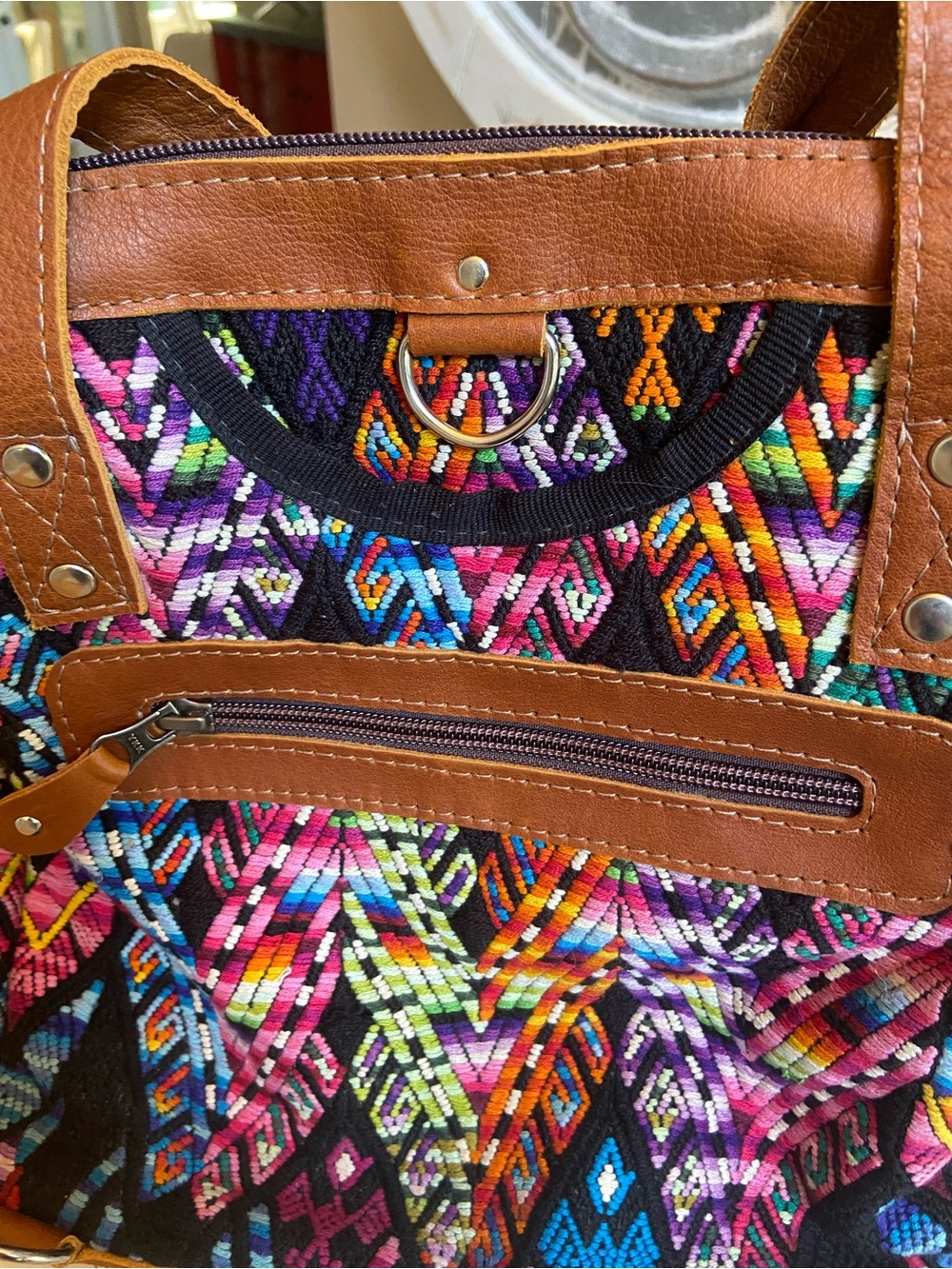 Nena & Co. Multicolor Woven Shoulder/Crossbody Bag - Picture 6 of 10